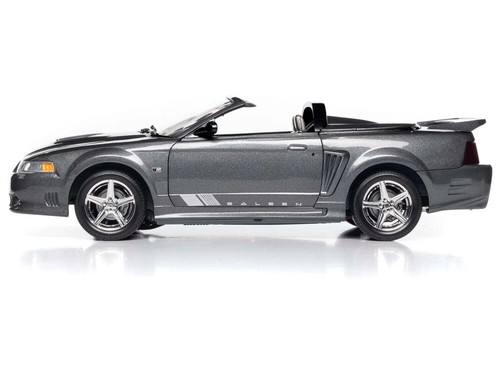 Mustang Saleen S281 SC Speedster 2003 1:18 - negro gris sombra - American Muscle - Imagen 10 de 11