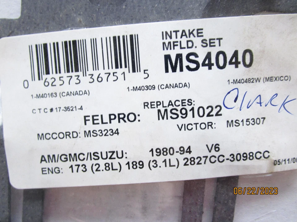 ROL MS4040 Intake Manifold Set Foto 3 de 4