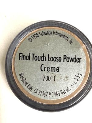 sebastian trucco FINAL TOUCH LOOSE POWDER CREME 70011 NO BOX