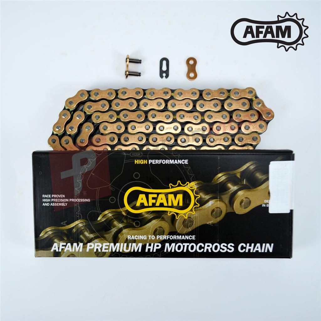 Afam Gold 520 Pitch 114 Link Chain fits Aprilia 450 MXV M/Cross