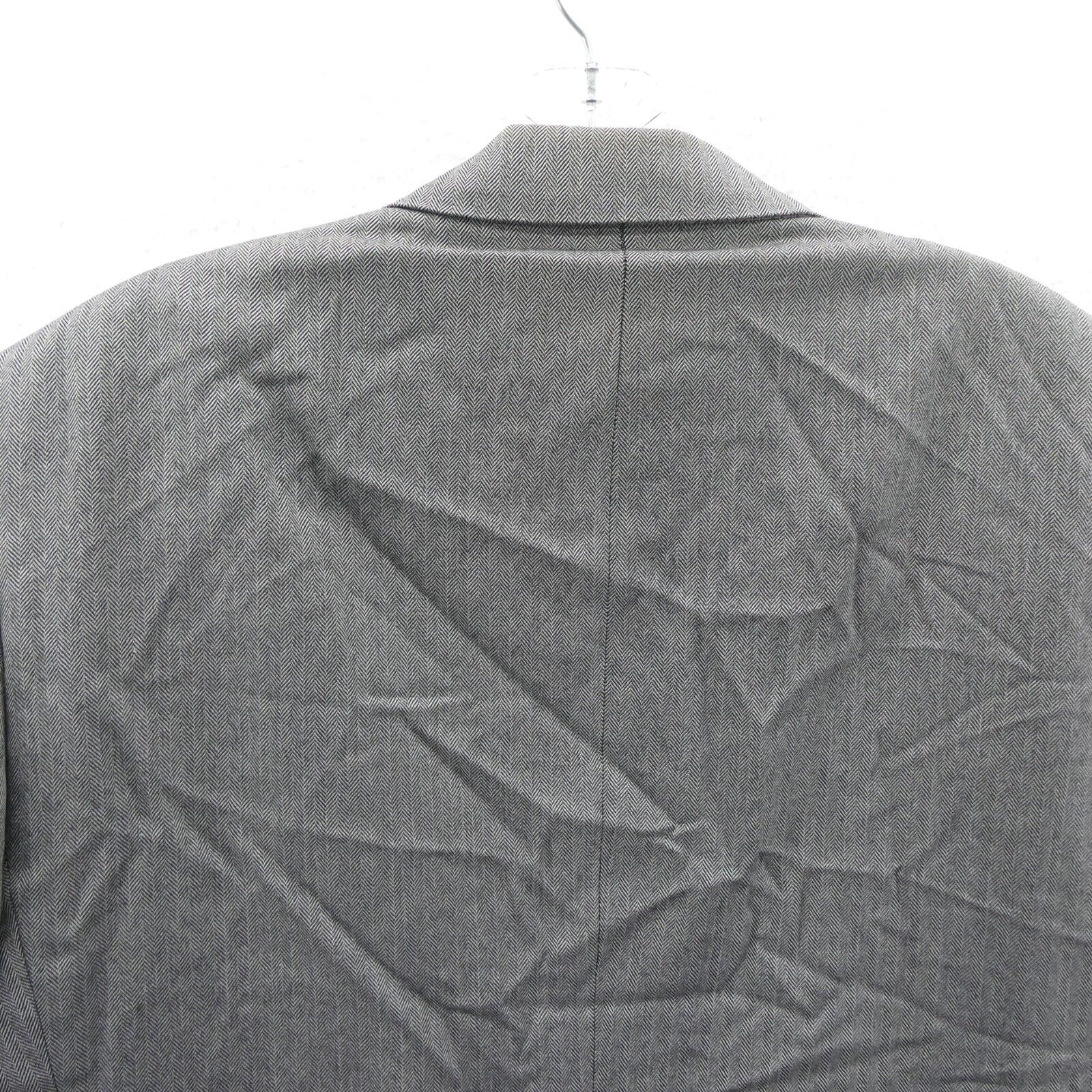 Hart Schaffner Marx Suit Men 41 Long Gray Silver … - image 11