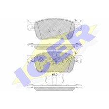 ICER Bremsbeläge vorne für Citroën Spacetourer Jumpy Peugeot Traveller Expert