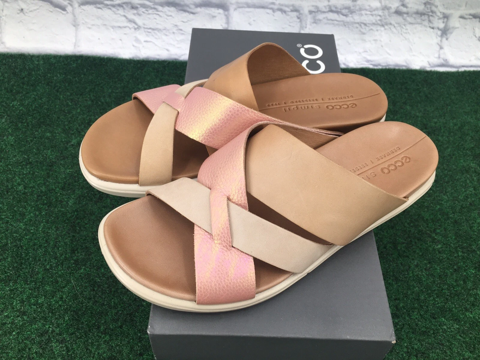 ECCO Sandali donna Simpl 209253 Toscana Leone in polvere più taglie