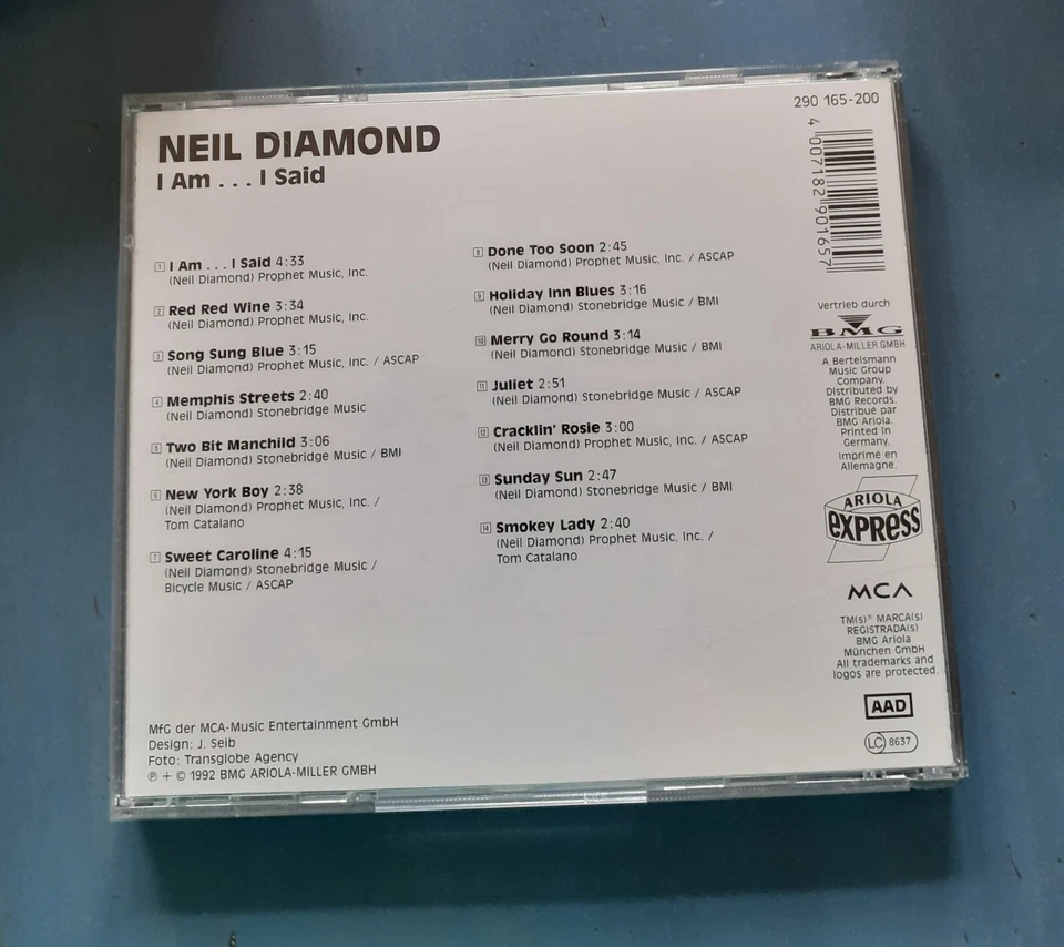 NEIL DIAMOND - I am I said - sehr gut CD - Bild 2 von 2