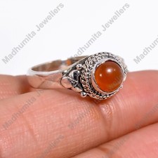 Sponge Coral Gemstone 925 Sterling Silver Gift for Her Ring Jewelry All Size