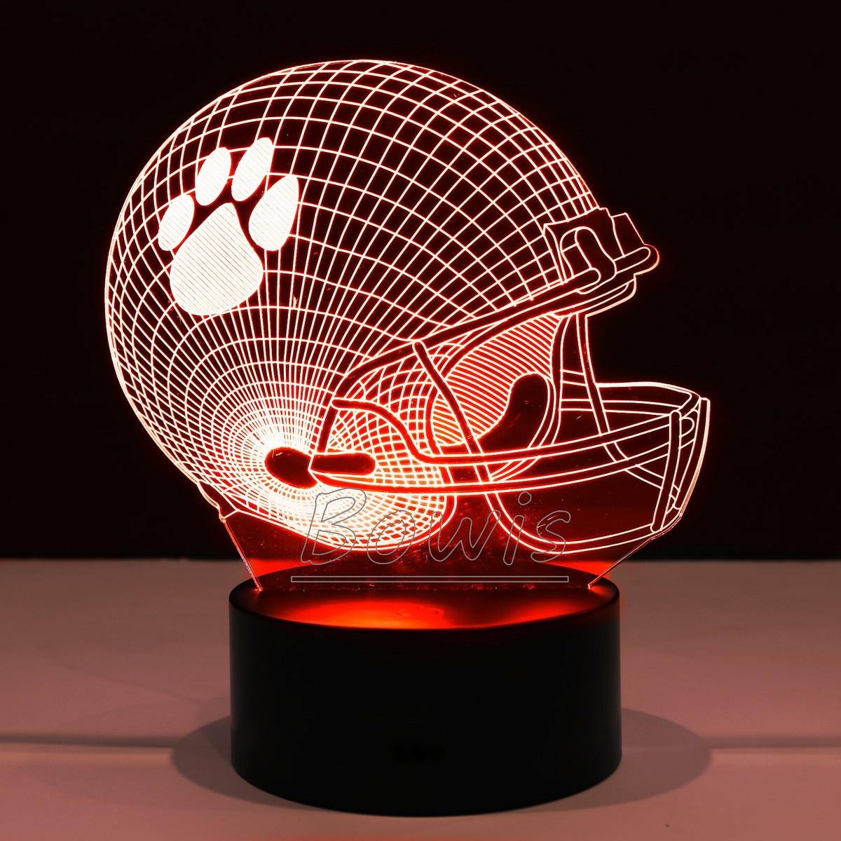 clemson football helmet lamp Clemson Tigers College Football Helmet Collectible Home Decor Light Lamp  Gift