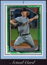 2024 Bowman Chrome Prospect (Green) #BCP-96 Carson Whisenhunt SF Giants