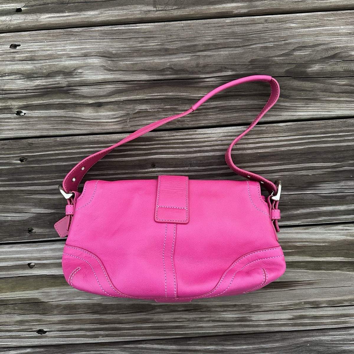 Vintage Y2k Coach Pink Soho Shoulder Buckle Bag | eBay