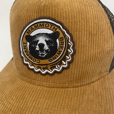 Mammoth Brewing Company Corduroy Snapback Hat Cap Mammoth  display picture 2