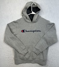 Champion Sweatshirt Boy  s Youth Size XL Gray Hoodie Pullover Kid  s Sweater