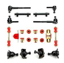 Red Poly Front End Suspension Rebuild Kit Fits 1955 - 1957 Chevrolet Full Size