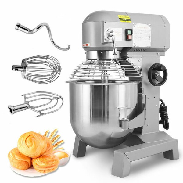 Gear Driven Bakery Blender Commercial Dough Food Mixer 3 Speed 2.4hp