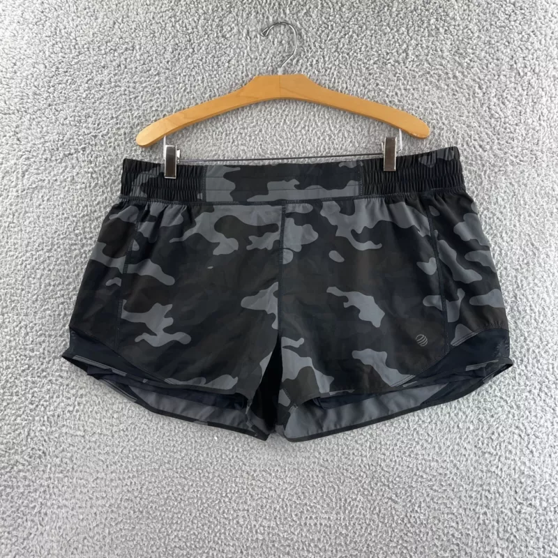 mpg camo lined performance running athletic workout shorts