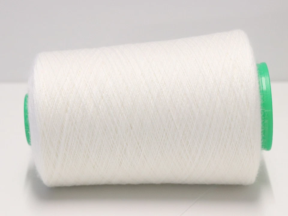 S01 (64€/kg) 250g SUPERSOFT MERINO / KASCHMIR WEISS (48/2) Zwirn Wolle Strick - Bild 3 von 3