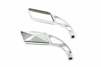 V-Twin Parallelogram Mirror Set with Billet Slotted St 34-0346