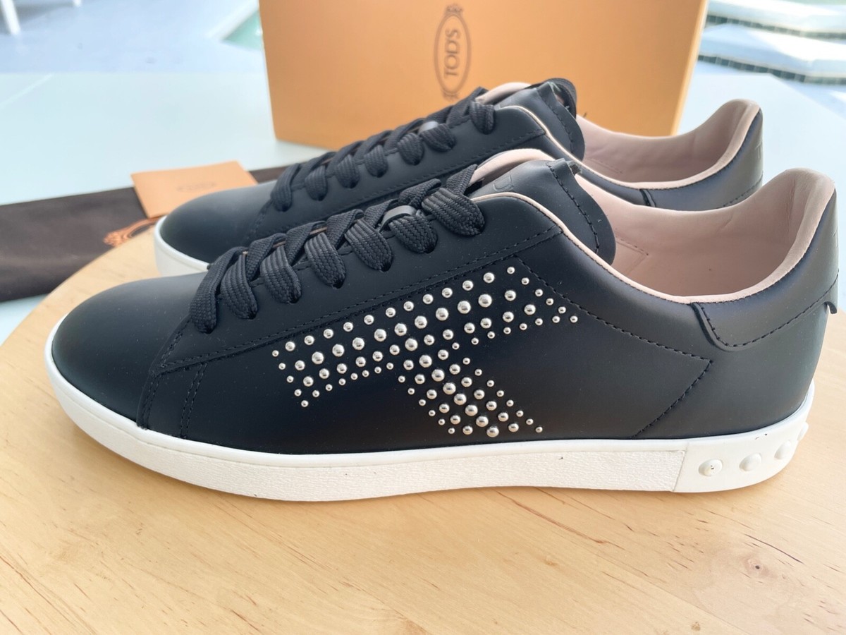 Tod's Women Black Leather Cassetta Leggera 12A Sneakers Tod's Women Black Leather Cassetta Leggera 12A Sneakers