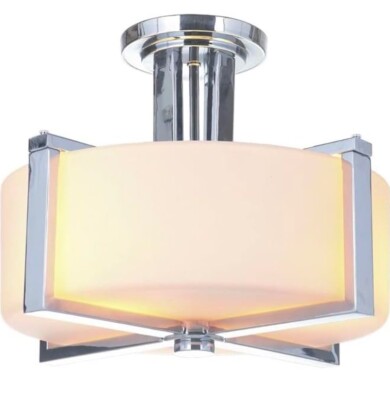 Craftmade 39753-CH Three Light Semi Flush Chrome 