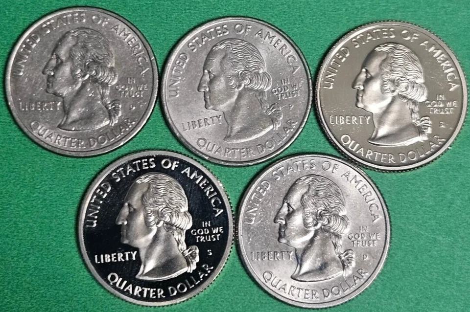 1999 Georgia State Quarters with Two S Choice Proof Clad 25c US Coins - Image 2 of 2