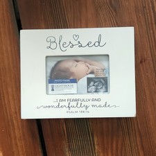 Lighthouse Christian Products Co. Baby Picture Frame Psalm 139:14 White