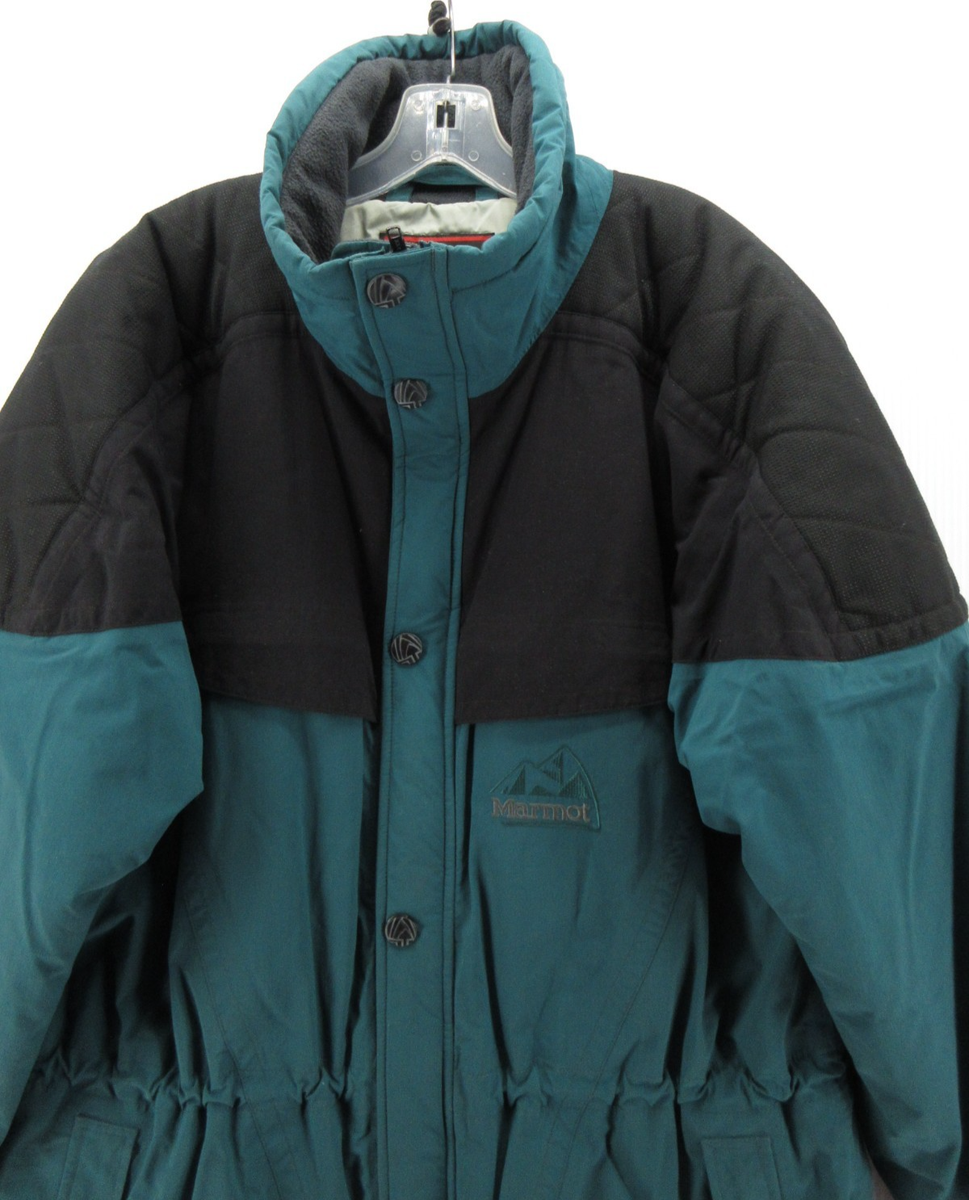 【高機能】US Marmot マウンテン ジャケット スキー L VINTAGE Marmot Jacket Men Large Green Gore Tex PrimaLoft Parka Ski