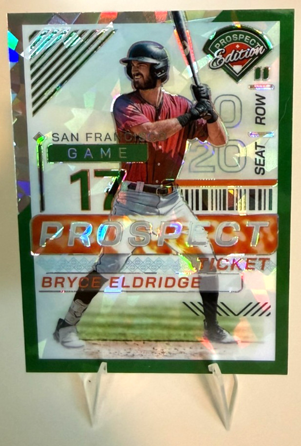 2024 Panini Prospect Edition - Bryce Eldridge #132 Green Ice Prizm /99 (RC)