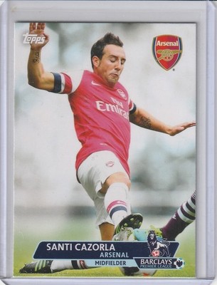 SANTI CAZORLA Arsenal 2013/14 Topps Premier Gold #3 Base Card