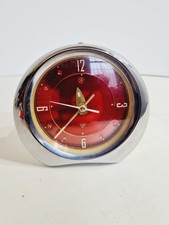 Retro Diamond Shanghai Chinese Alarm Clock Red Dial Wind-Up Mechanical