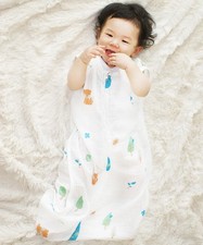 1st Laugh Organic Muslin Cotton Baby Sleeping Bag Sack TOG 0.5 Small Xlarge