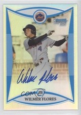 2008 Bowman Draft Prospects Chrome Refractor 127/500 Wilmer Flores Auto 2u8