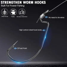 Carolina Rigs for Fishing- 10PCS Ready Tied Carolina Rig Kit for Bass Fishing...