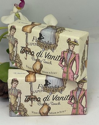 2x Florinda Tocco Di Vanita Vanity Touch Perfumed Vegetable Soap Bar - 7.04 oz