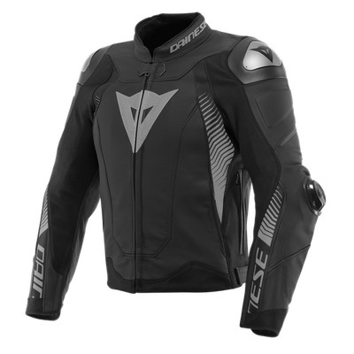 Dainese Super Speed 4 Black/Charcoal-Grey Sports Touring Urban Leather Motorc...