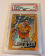 2022 Panini Prizm Mark McGwire Old School Neon Orange Prizm #OS7  66/100