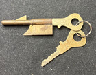 Rare Vintage Keil Skeleton Key Lock Blocker Plug with 2 keys - Charlestown N.H. — photo 1