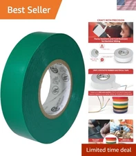 T.R.U. Green Electrical Tape 3/4" x 66' - / Listed, Fireproof & Water Resistant