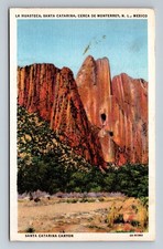 Postal de colección La Huasteca Santa Catarina Canyon, NLE MX Nuevo León México