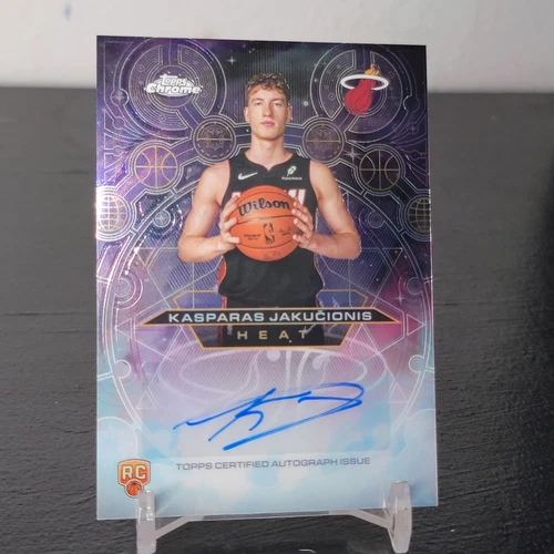 2025-26 Kasparas Jakucionis Topps Chrome Auto