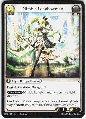 Nimble Longbowman 104 Radiant Origins Grand Archive