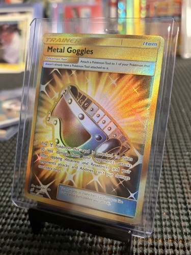 Pokémon TCG Metal Goggles 195/181 Sun & Moon Team Up Secret Rare Card