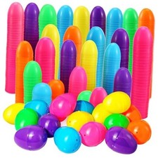 Pcs Easter Eggs,2.35" Assorted Bright Colors Plastic Easter Eggs for 2000
