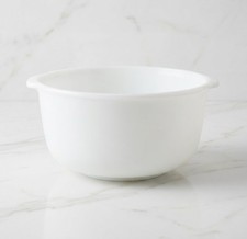 Fire King Ware For Sunbeam Milk Glass 4 Quart Mixing Bowl w/ Spout Made In USA