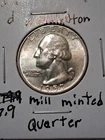 1957 D Washington Quarter In AU Condition In My Opinion. #585
