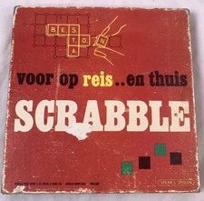 Scrabble Travel Edition Spear's Games Vintage Jeu de société Version Néerland...