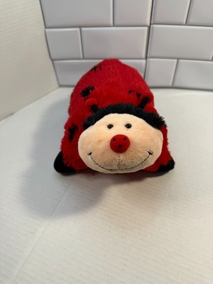 Pillow Pets Pee Wees Ms. Lady Bug Plush Stuffed Animal Pillow 2010 Red Black 11''