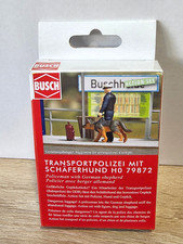 Busch H0 79872 Action Set: Transportpolizei mit Schäferhund  Bausatz Neu & OVP