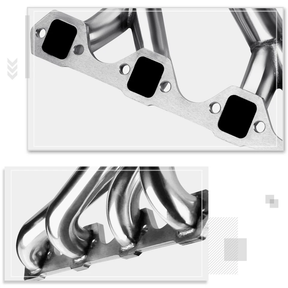 Cabezal de escape tubo largo acero 8-4-2 para Ford Mustang 260/289/302 TRI-Y 64-70 Foto 4 de 4