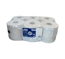 Tork 120238 Mini Jumbo Toilettenpapier 2-lagig weiß 12 Stück