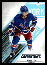 2024-25 UD Credentials Base 73 Adam Fox - New York Rangers
