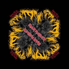 Image of Iron Maiden Bandana The Number Of The Beast Official New Black (21in x 21in)