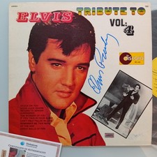 Elvis Presley Signed Tribute To Elvis Vol.4 Album Cover With COA